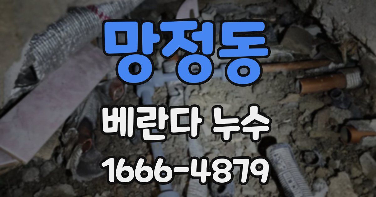 망정동 베란다 누수