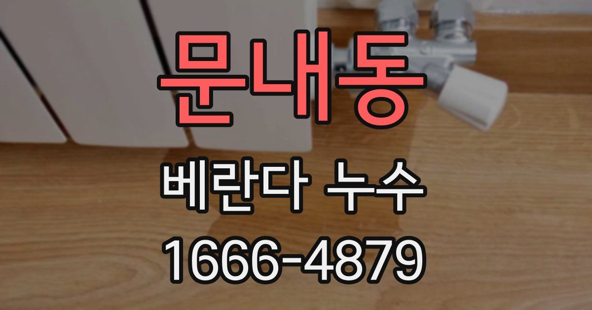 문내동 베란다 누수