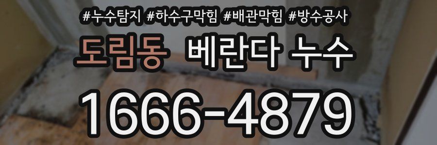 도림동 베란다 누수
