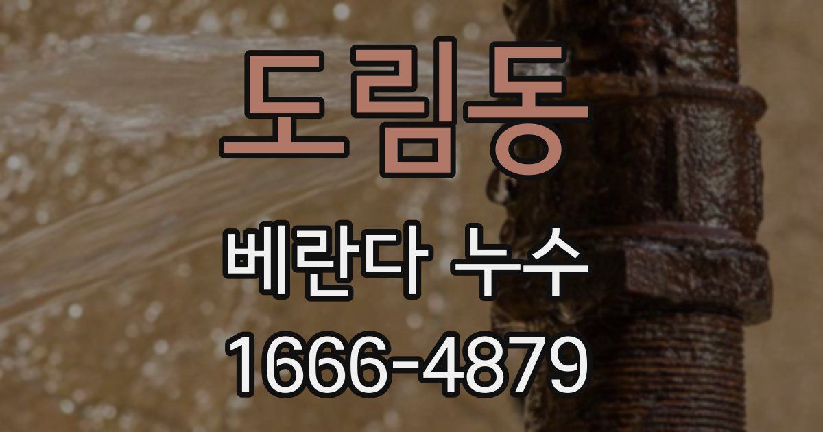 도림동 베란다 누수