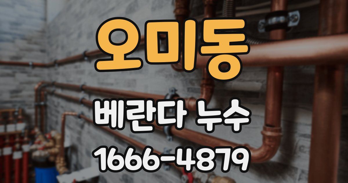 오미동 베란다 누수