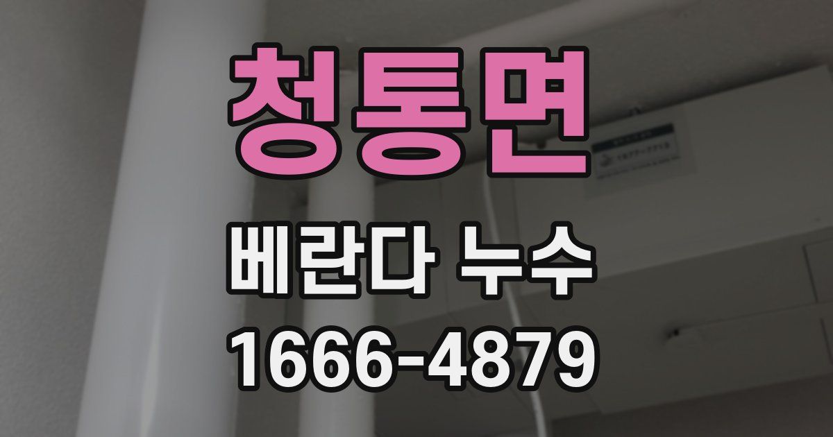 청통면 베란다 누수