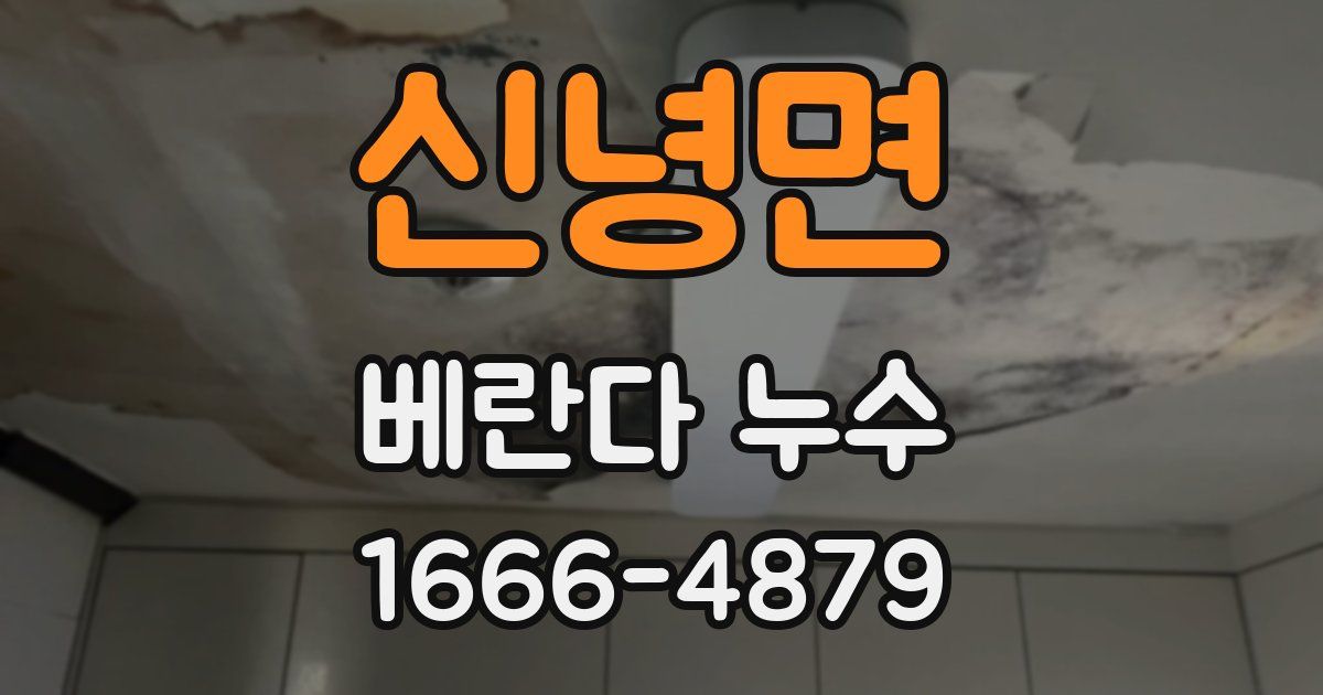 신녕면 베란다 누수