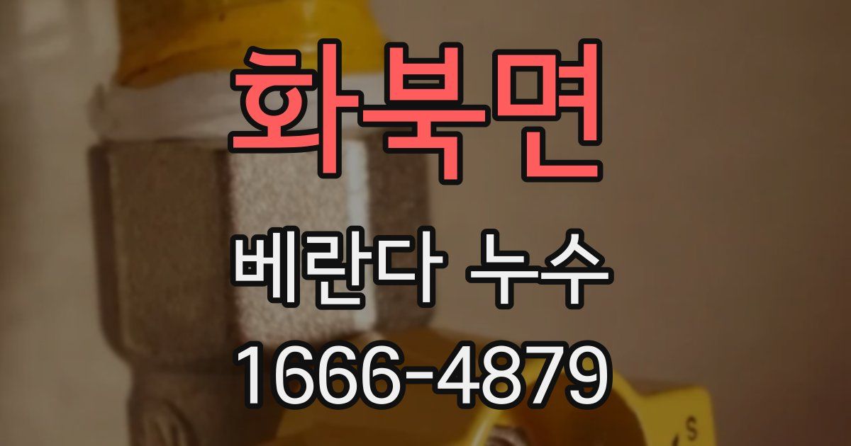 화북면 베란다 누수