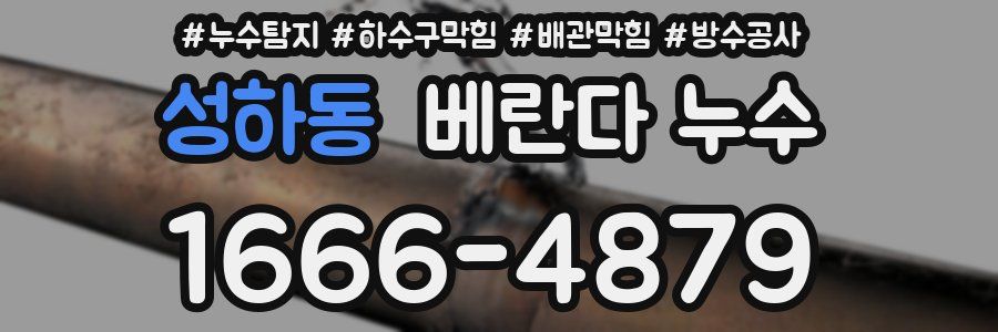 성하동 베란다 누수