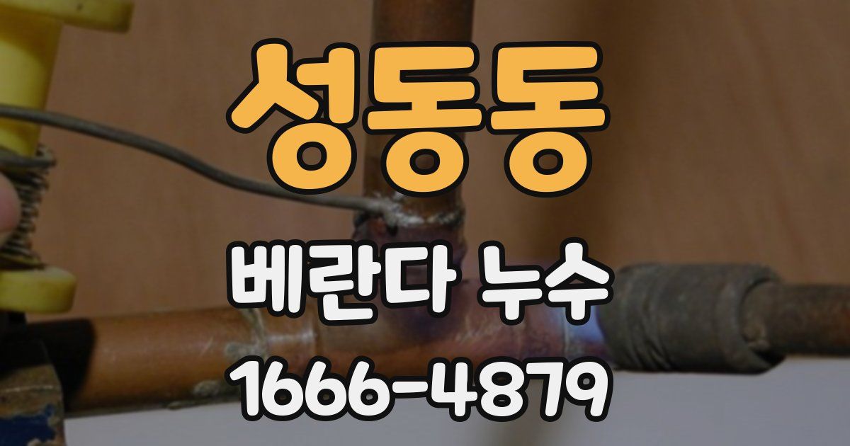 성동동 베란다 누수