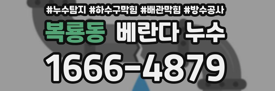 복룡동 베란다 누수