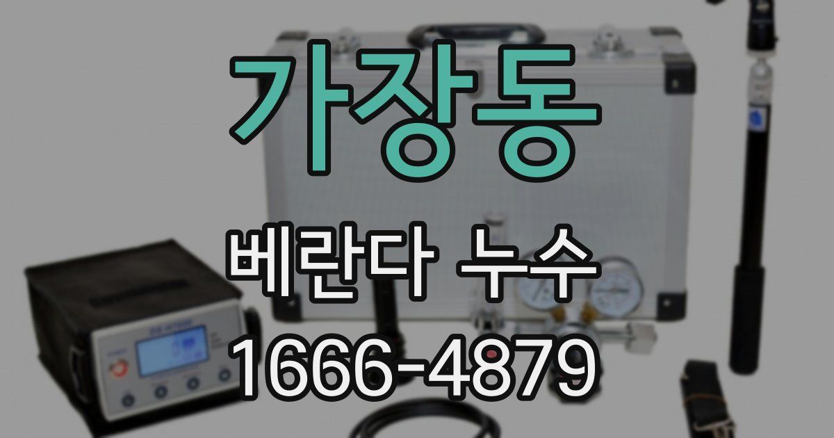 가장동 베란다 누수