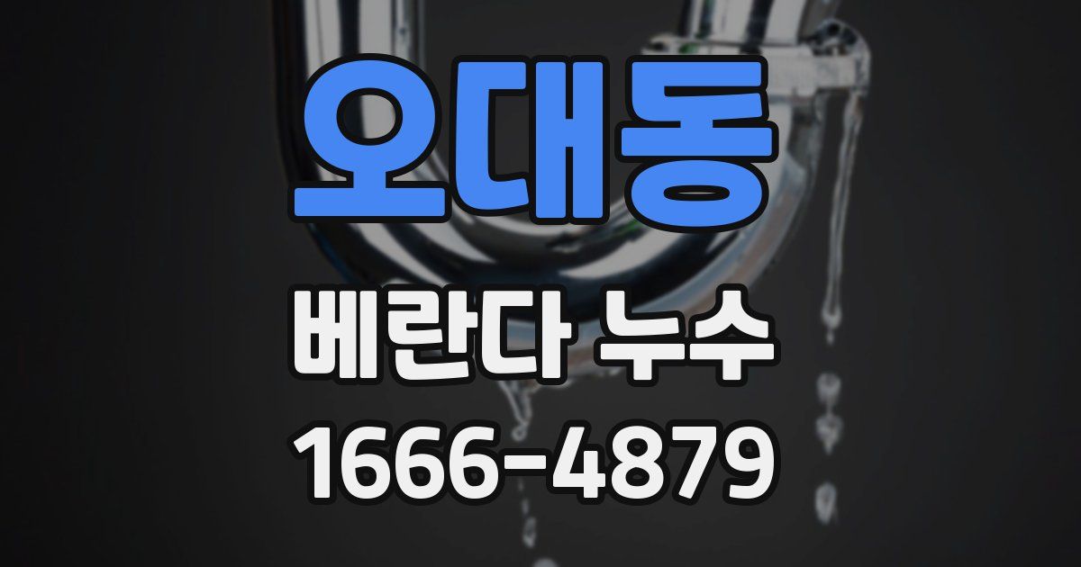 오대동 베란다 누수