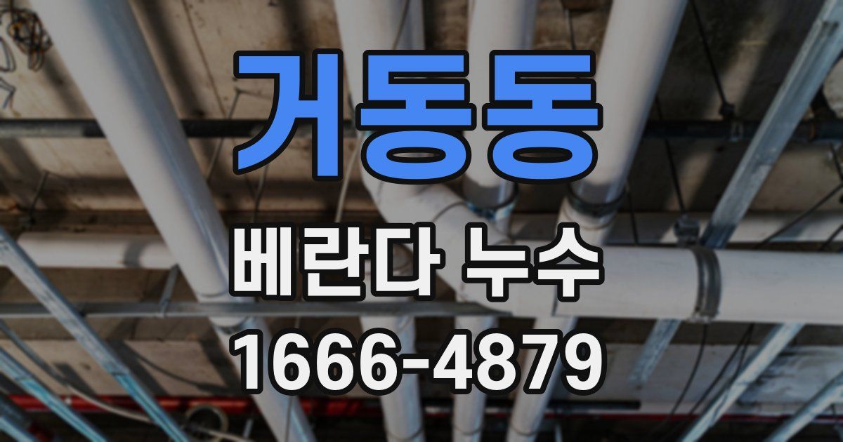 거동동 베란다 누수