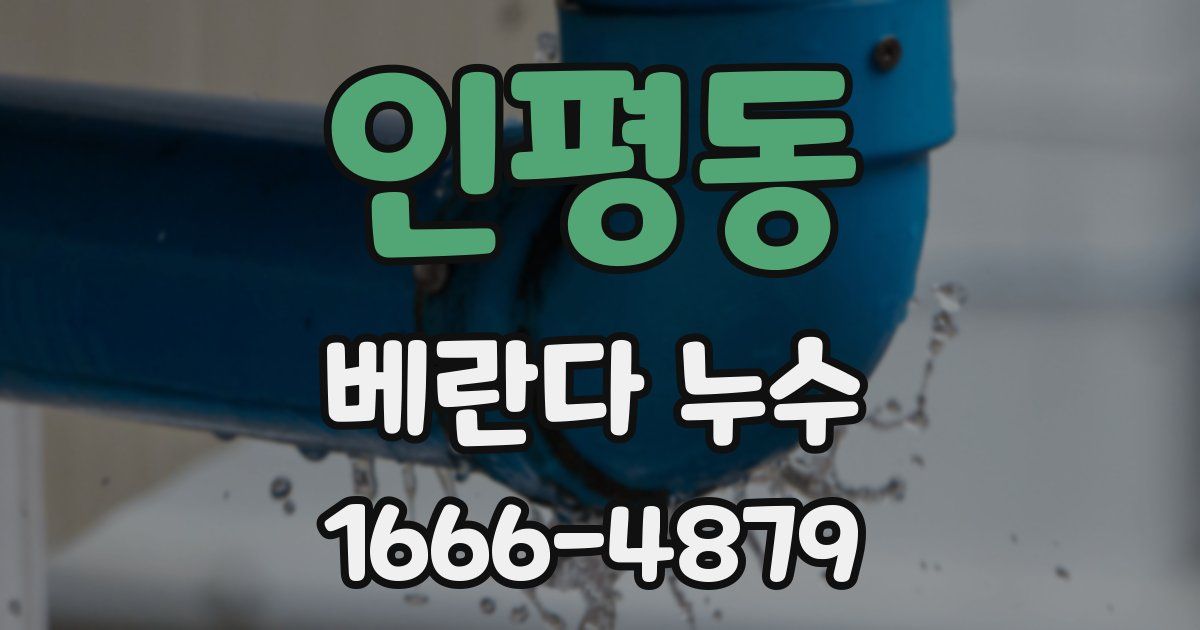 인평동 베란다 누수
