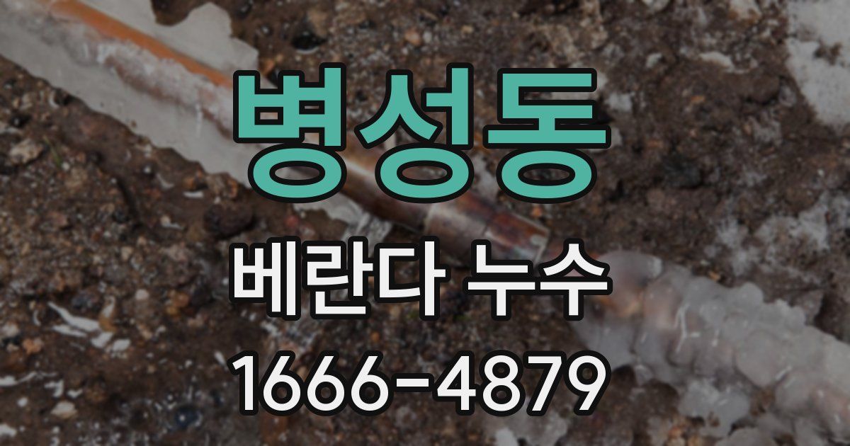 병성동 베란다 누수