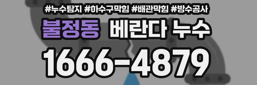 불정동 베란다 누수