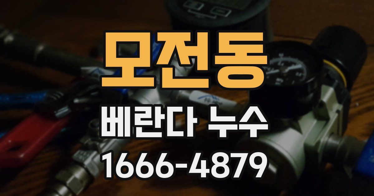 모전동 베란다 누수