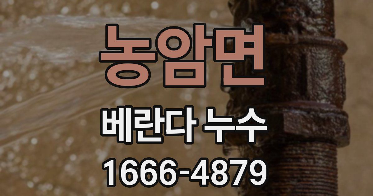 농암면 베란다 누수