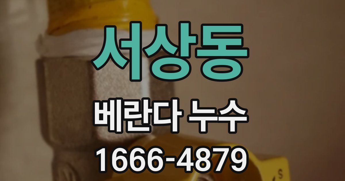 서상동 베란다 누수