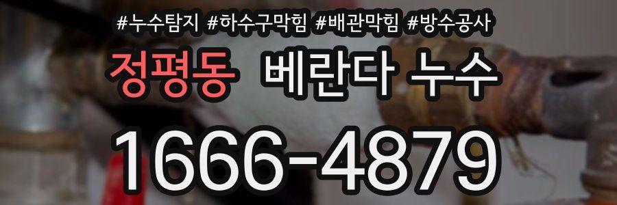 정평동 베란다 누수
