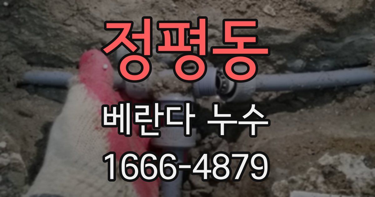 정평동 베란다 누수