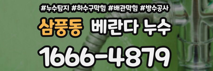 삼풍동 베란다 누수