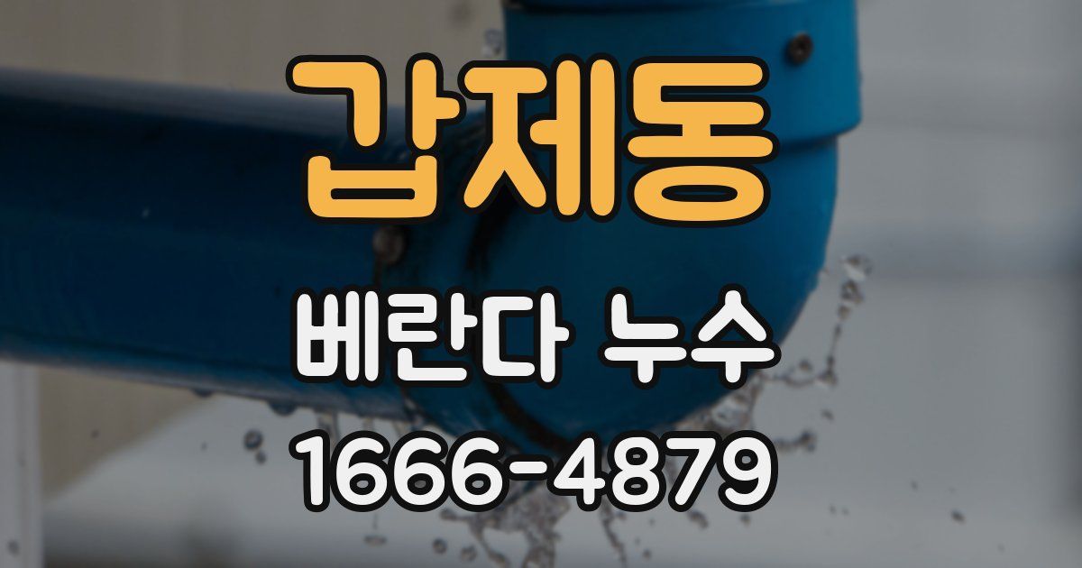 갑제동 베란다 누수