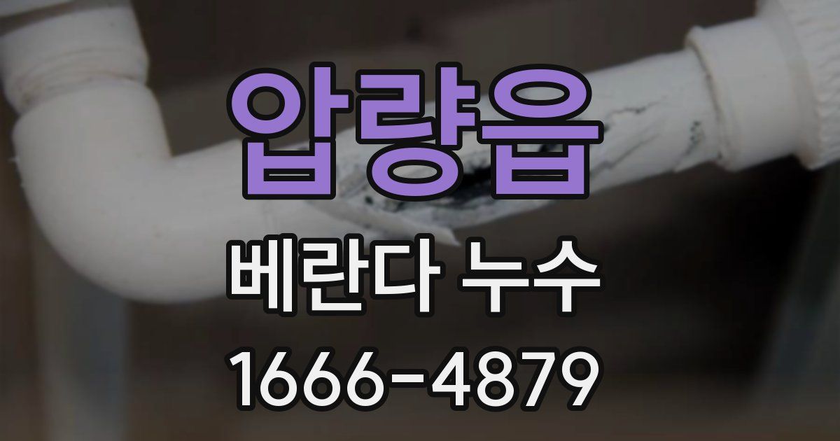 압량읍 베란다 누수