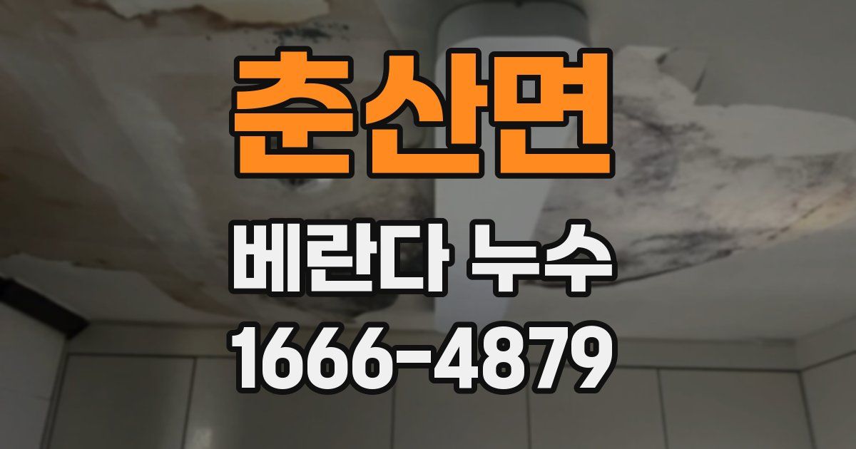 춘산면 베란다 누수