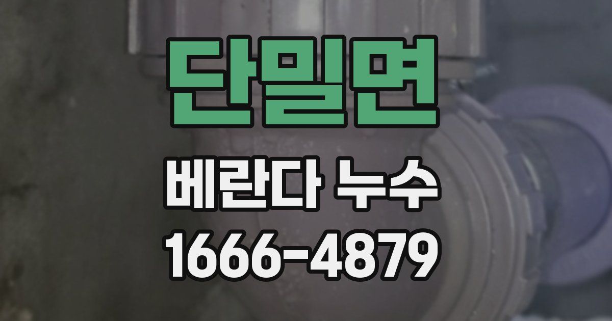 단밀면 베란다 누수