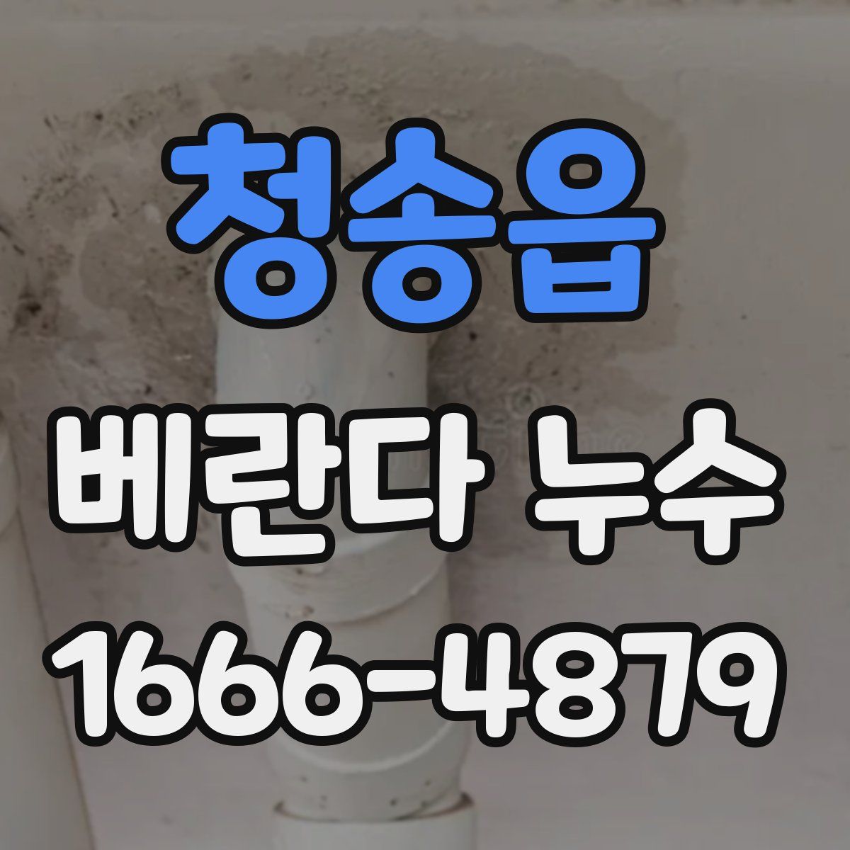 청송읍 베란다 누수