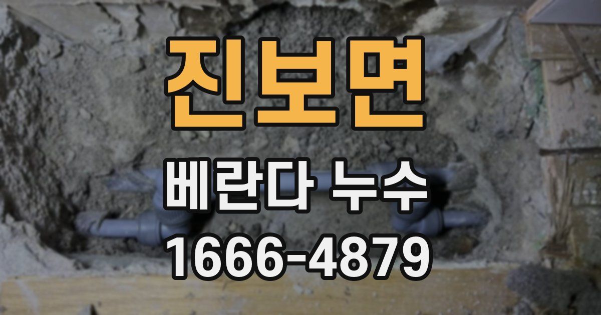 진보면 베란다 누수