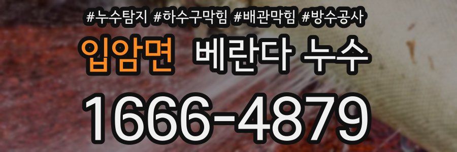 입암면 베란다 누수