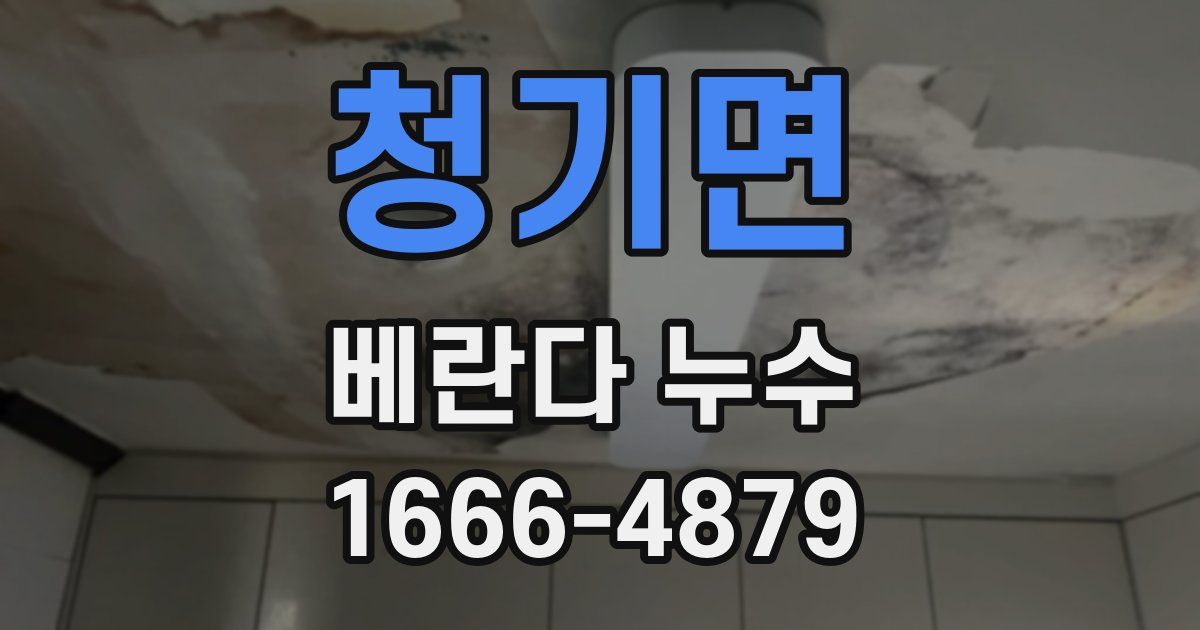 청기면 베란다 누수