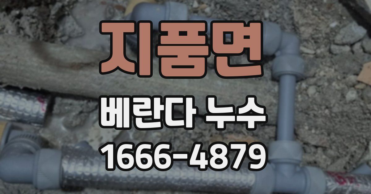 지품면 베란다 누수