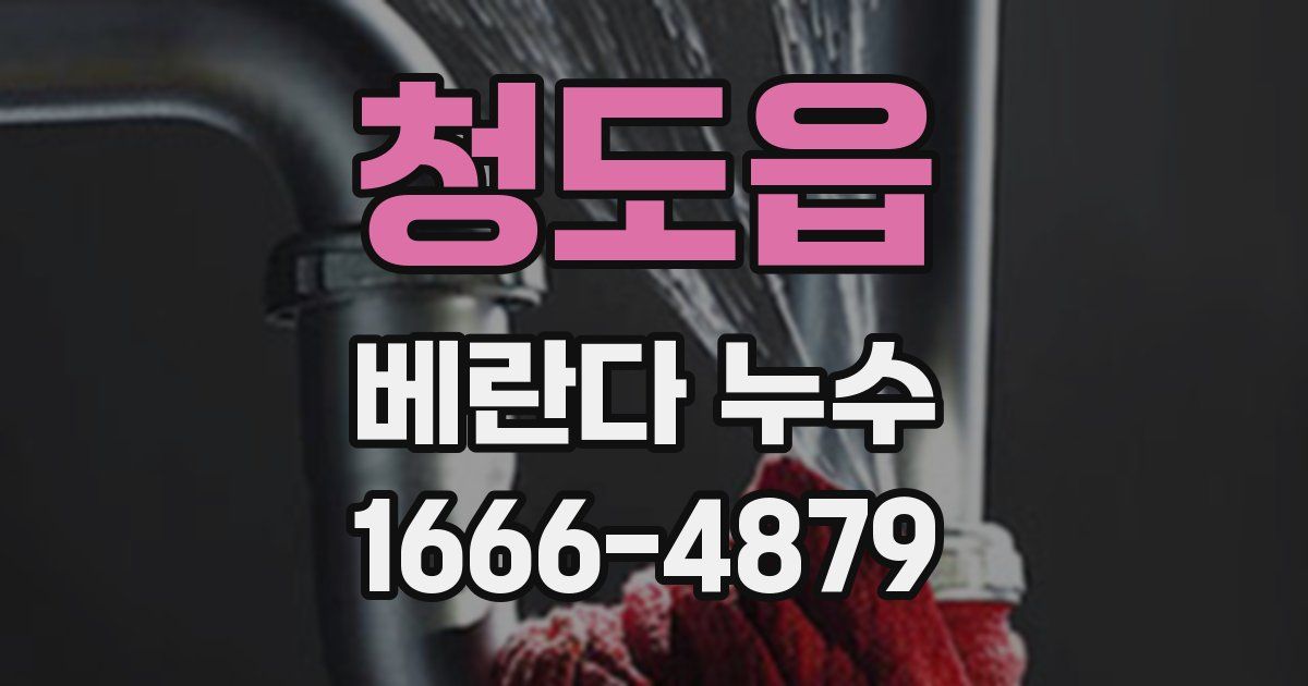 청도읍 베란다 누수