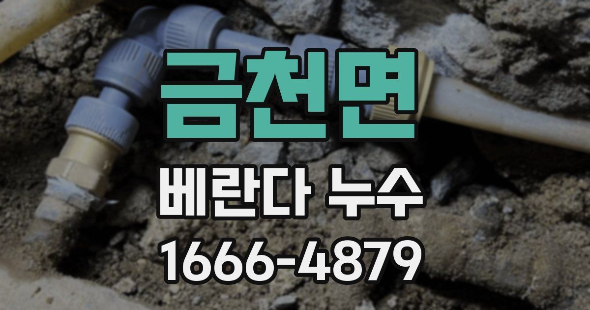 금천면 베란다 누수