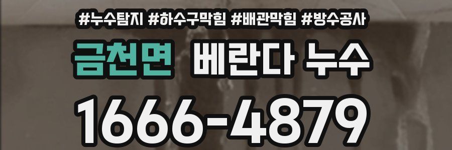 금천면 베란다 누수