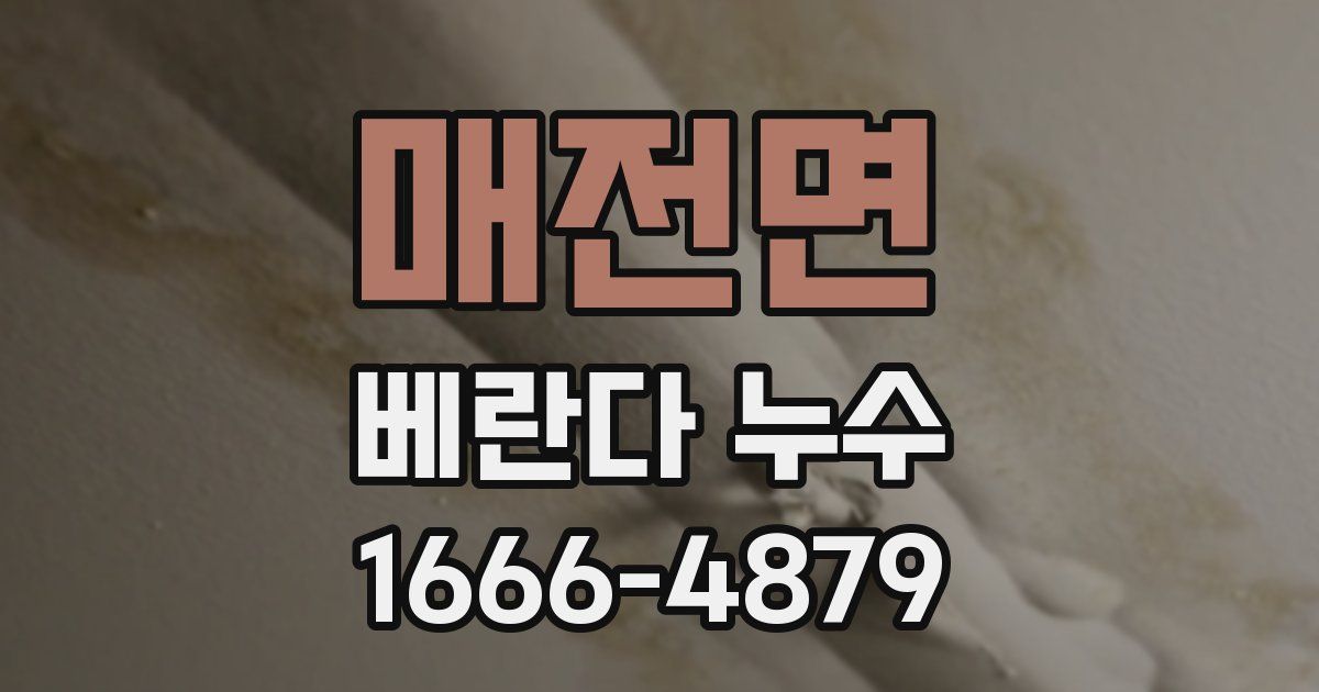 매전면 베란다 누수