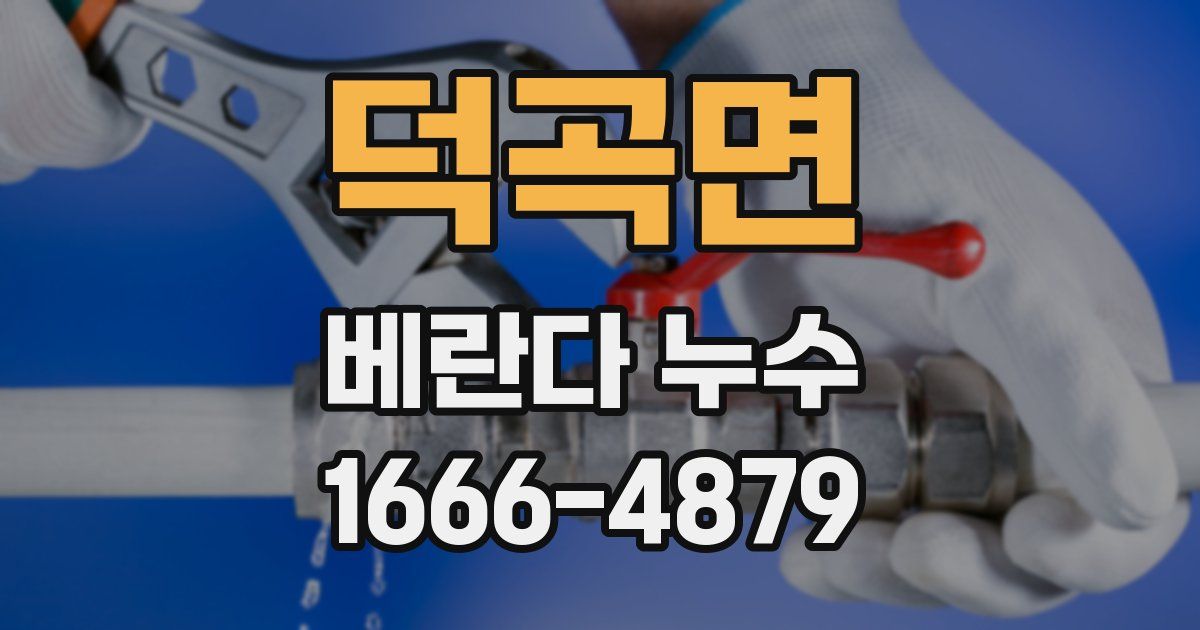 덕곡면 베란다 누수