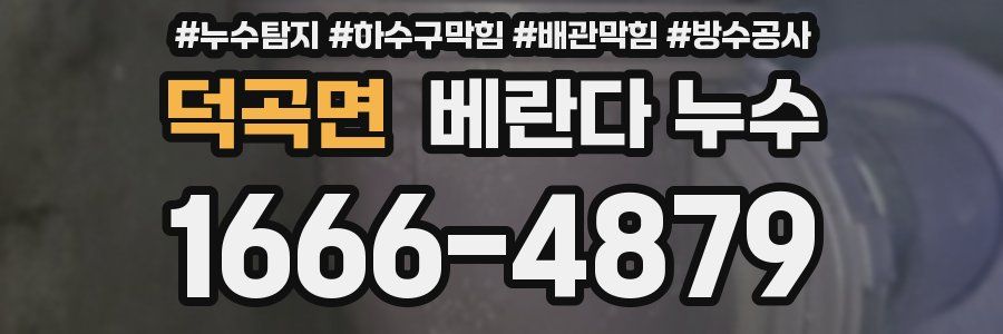 덕곡면 베란다 누수