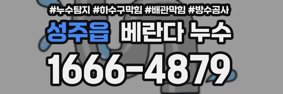 성주읍 베란다 누수