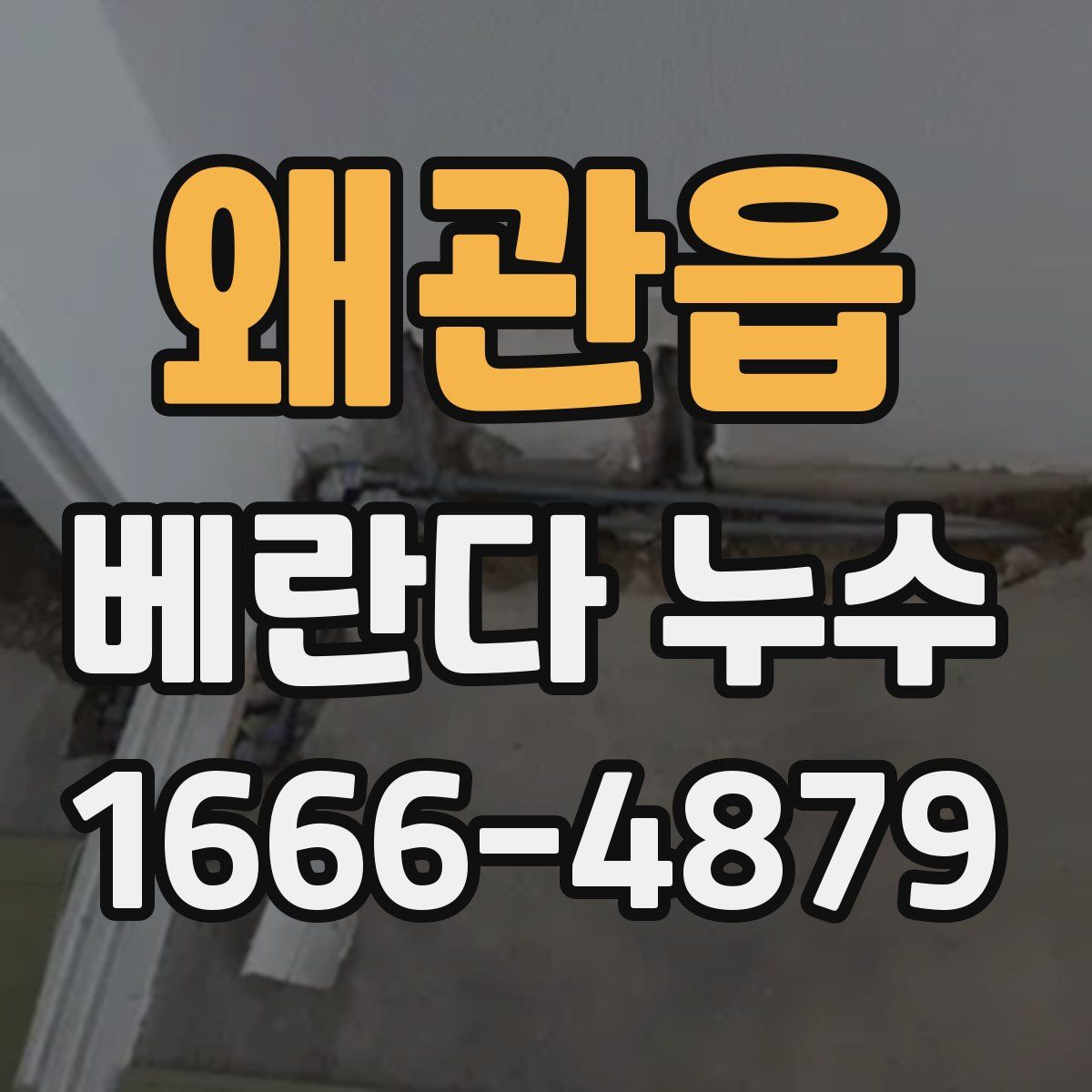 왜관읍 베란다 누수