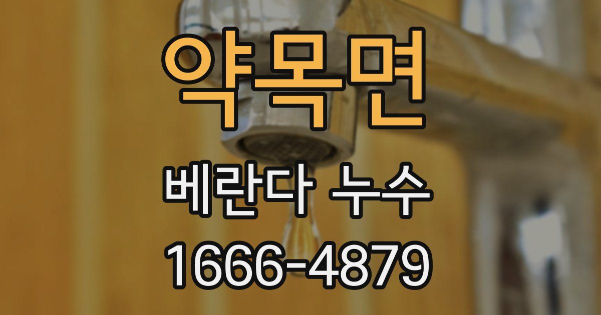 약목면 베란다 누수