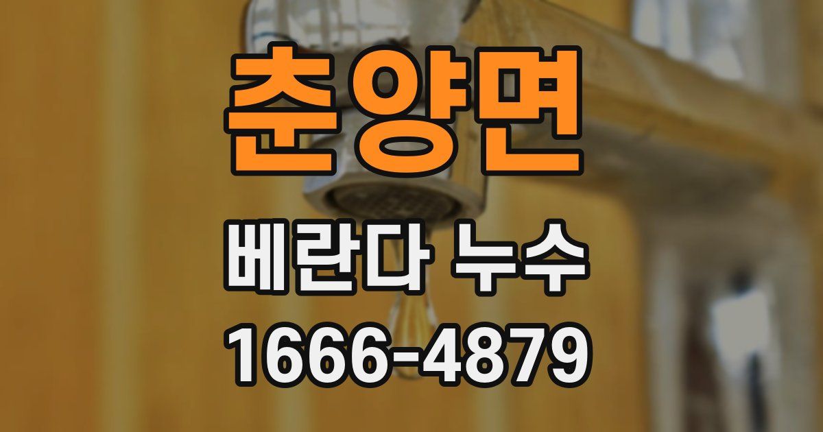 춘양면 베란다 누수