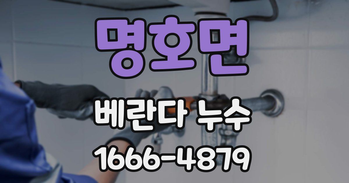 명호면 베란다 누수