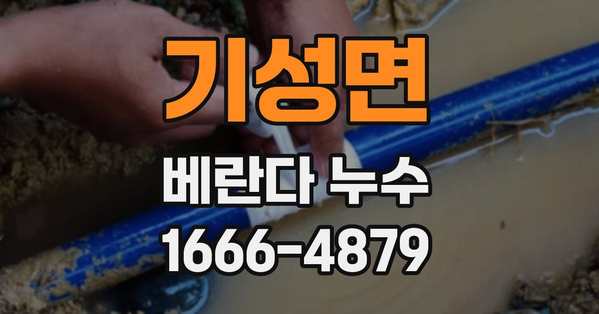기성면 베란다 누수