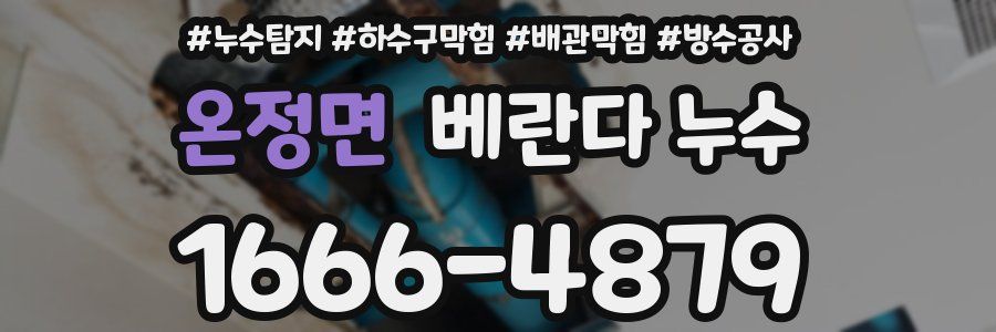 온정면 베란다 누수