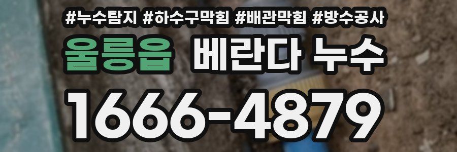 울릉읍 베란다 누수