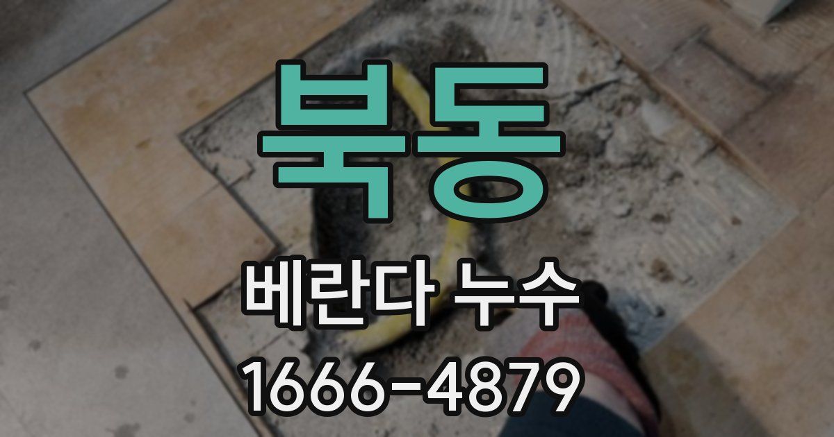 북동 베란다 누수
