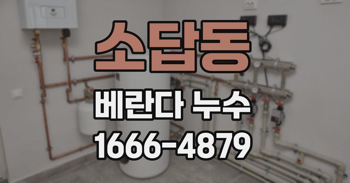 소답동 베란다 누수