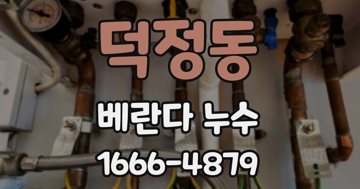 덕정동 베란다 누수