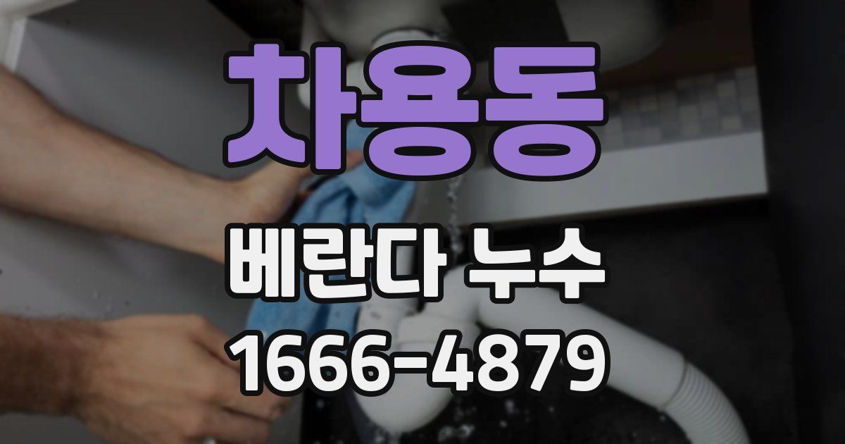 차용동 베란다 누수